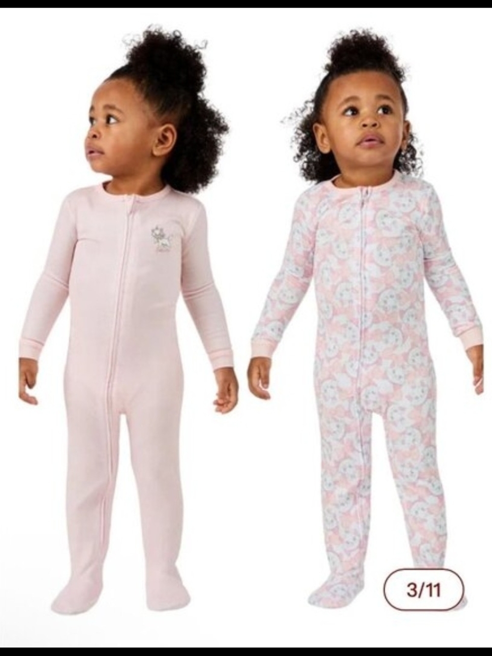 Disney Baby Zip-Front Two Piece Sleepwear